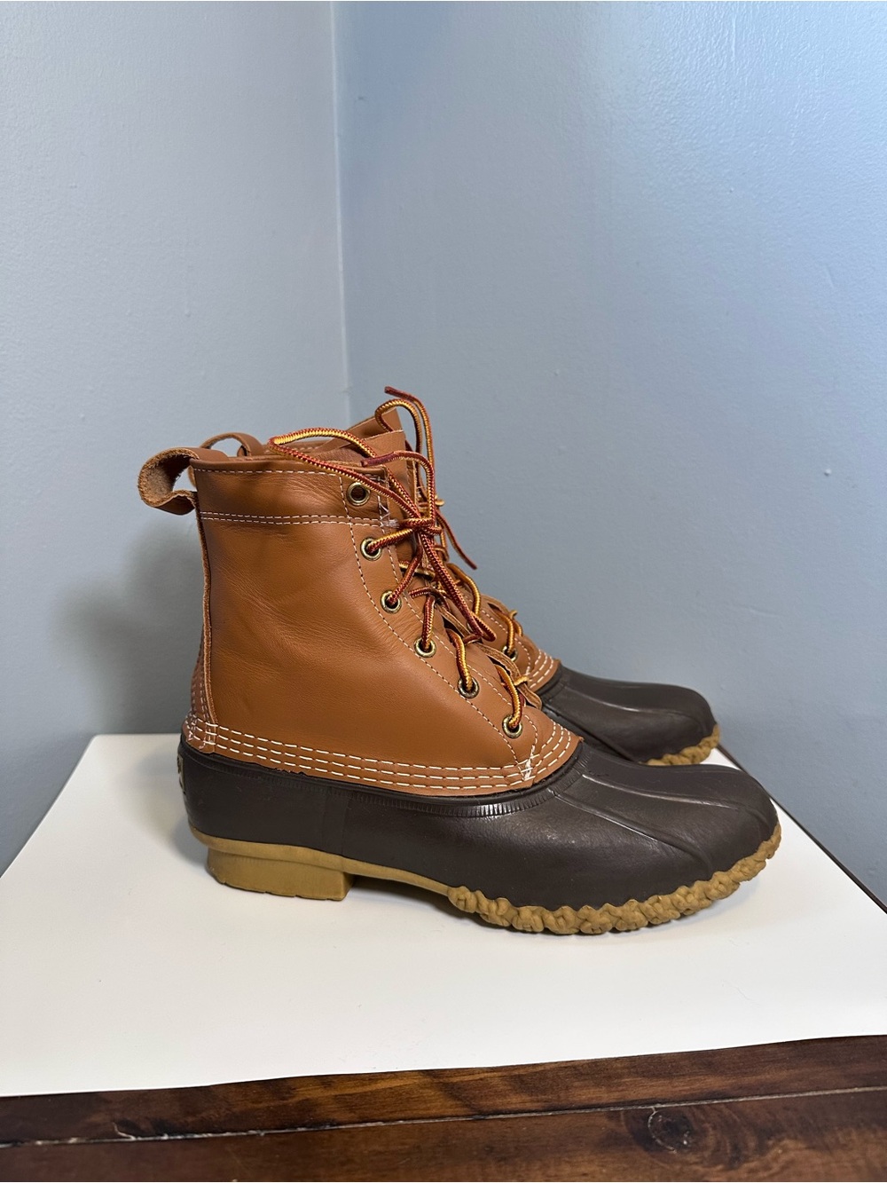 L.L. Bean Women’s Classic 8 inch Bean Duck Boots Women’s Size 8 N USA Made VTG